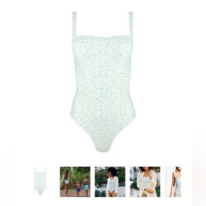 Floral Print One-Piece Swimsuit new minnow size medium
No tags